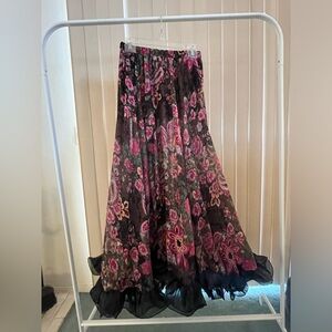 Long dance skirt